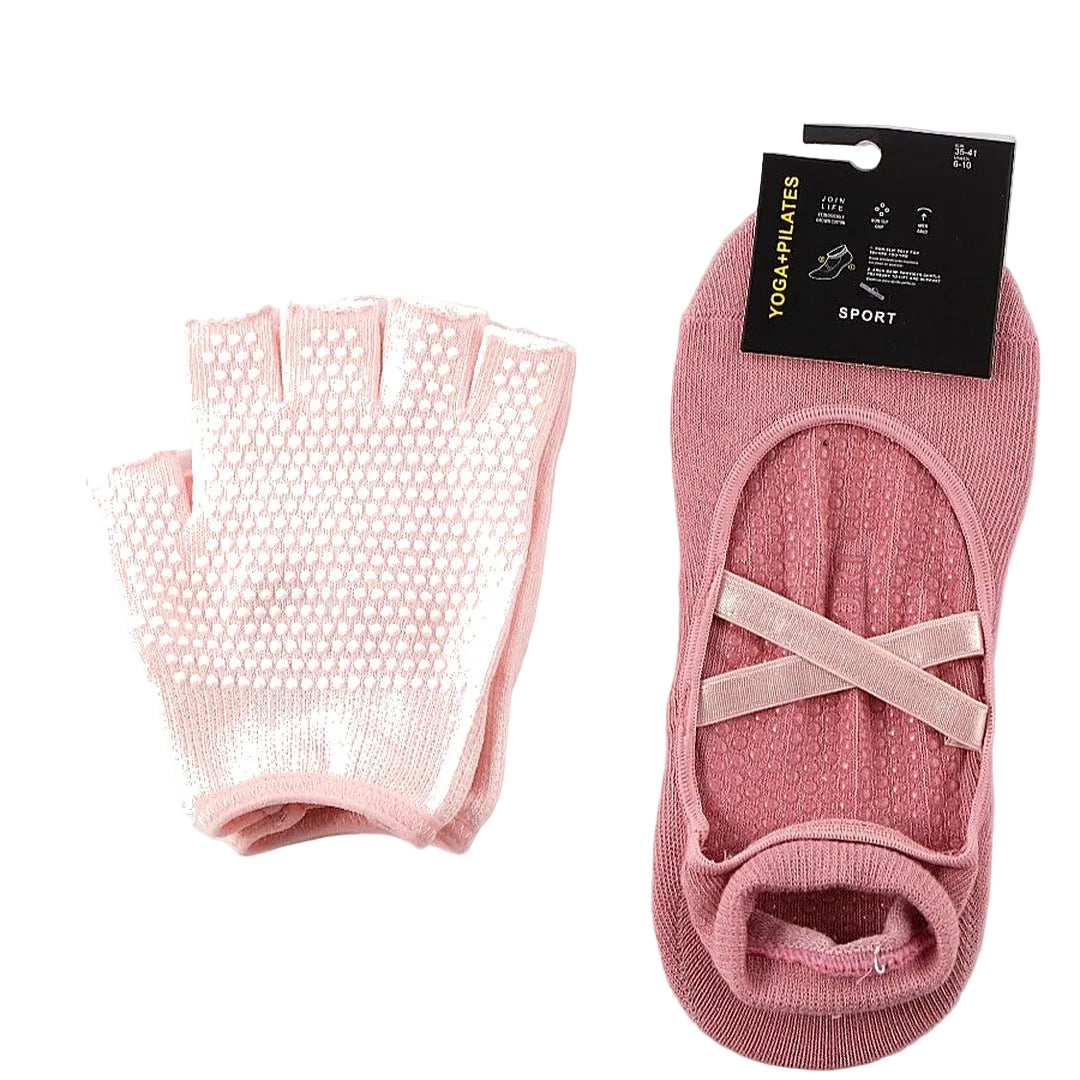 The Studio Grip Set — Yoga + Pilates Grip Glove & Sock Set