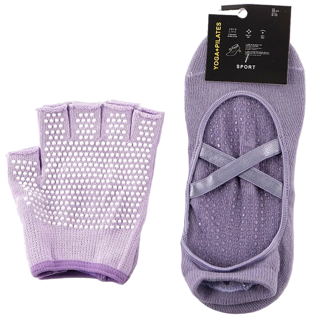The Studio Grip Set — Yoga + Pilates Grip Glove & Sock Set