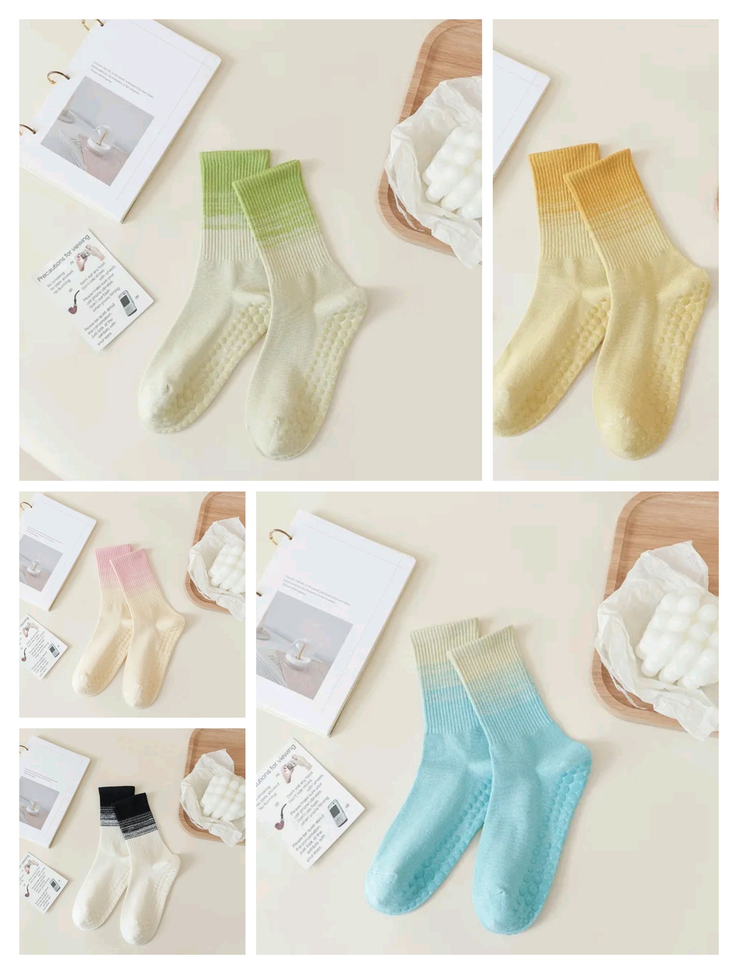 OmbreGrip Pilates & Yoga Socks