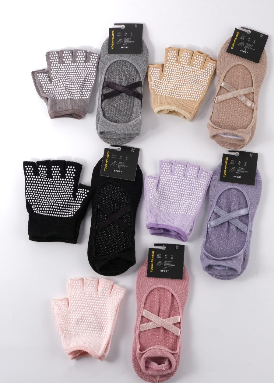 The Studio Grip Set — Yoga + Pilates Grip Glove & Sock Set